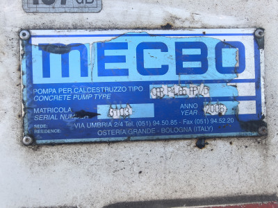 Бетононасос MECBO PULSAR CAR P4.65 APV/D 2006 года