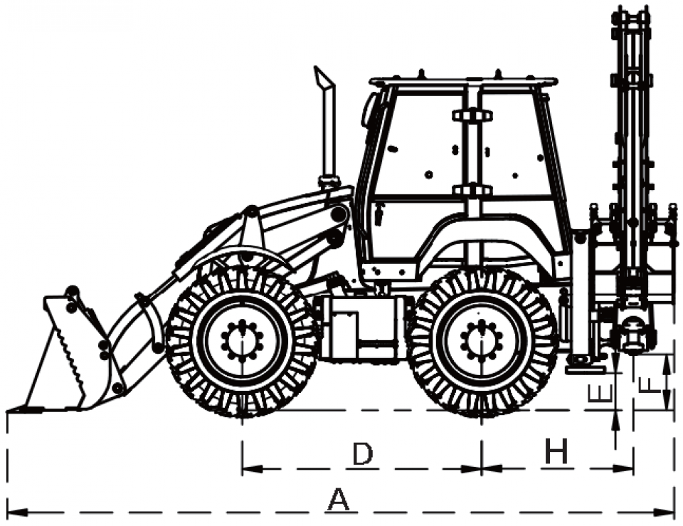  Экскаватор-погрузчик XCMG XC8 S3570 - это спецтехника 4х4  2024 года